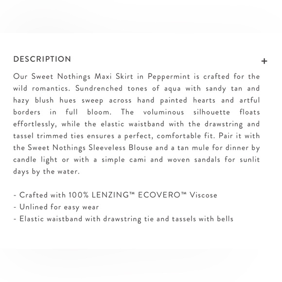 NWT Spell Sweet Nothings Maxi Skirt Medium UFT - Picture 4 of 14